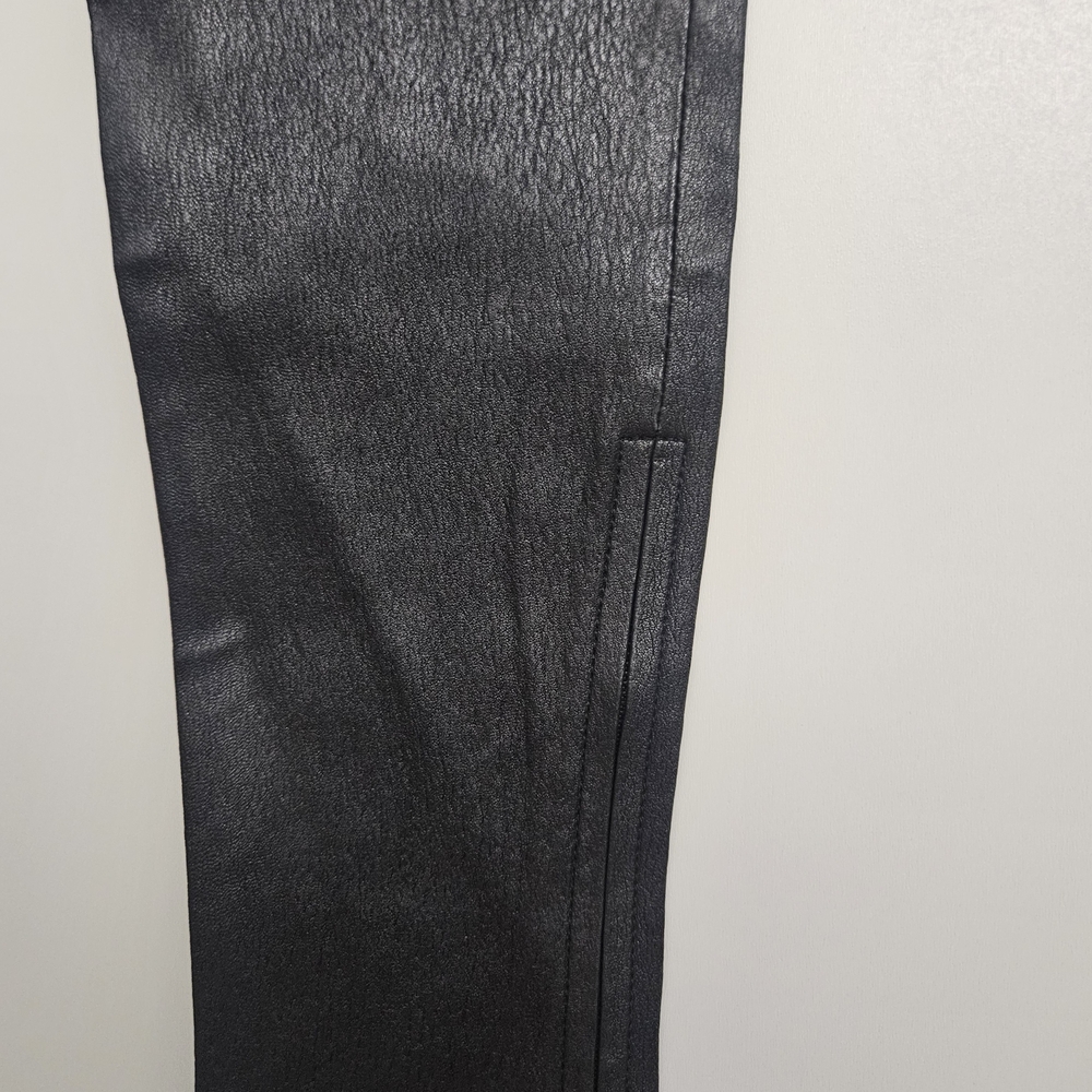 J Brand L8001 Pewter Lambskin Leather Moto Pants Size 27 Genuine Leather EUC.‎ - Picture 4 of 6